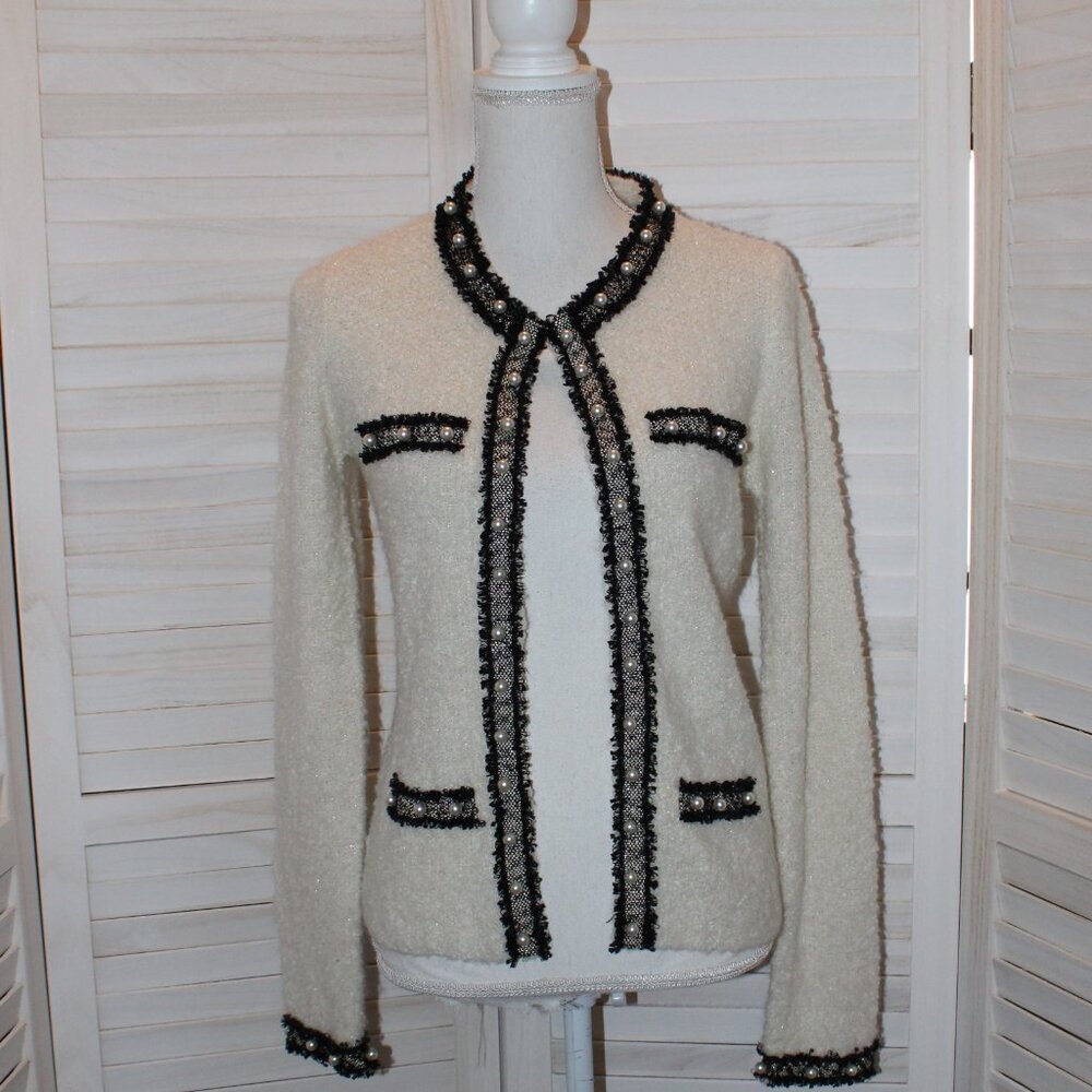 White House Black Market Cardigan Sweater Small - Picture 2 of 6